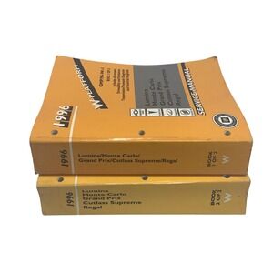 Two Books 1996 W Platform GMP/96-W-1& 2  Lumina Monte Carlo Service Manual 1 & 2